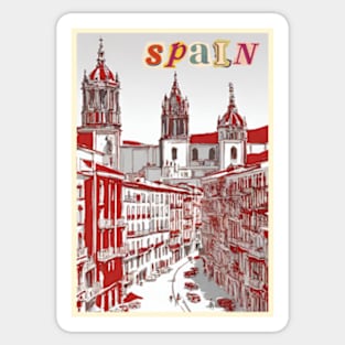 Spain vintage travel tourism 3 Sticker